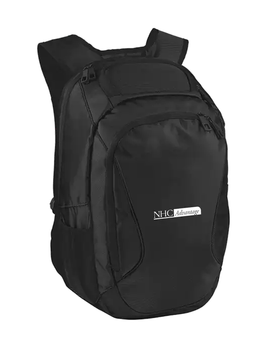 Stealth Black Laptop Backpack w/NHC Advantage Logo