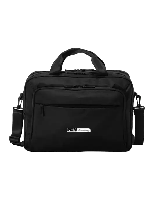 Travel Exec Black Laptop Briefcase w/NHC Advantage Logo