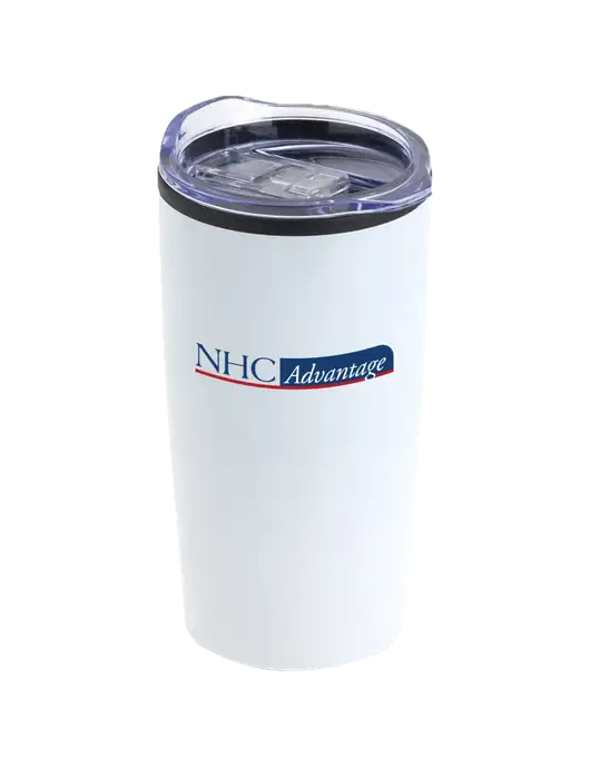 Olympus White 20 oz Tumbler w/NHC Advantage Logo