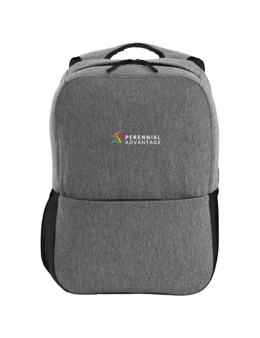 Access Square Laptop Graphite Heather/Black Backpack w/Perennial Advantage Logo