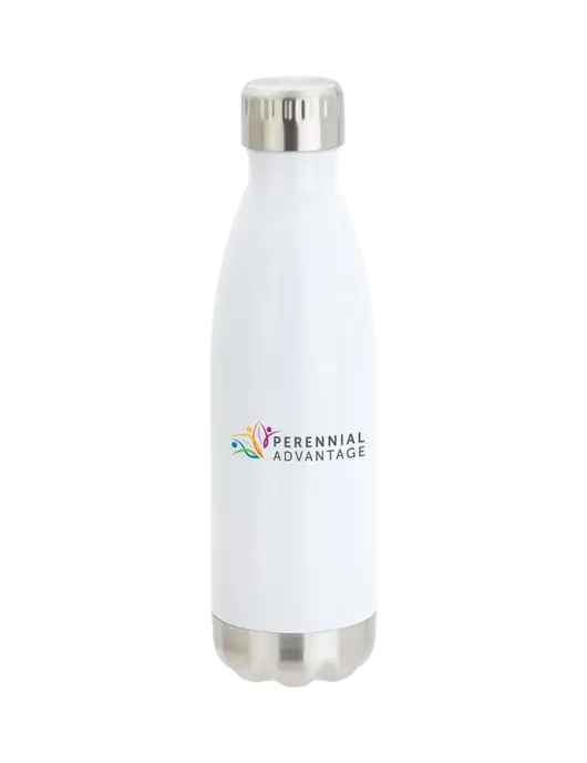 City Go White 17 oz Insulated Bottle w/Perennial Advantage Logo