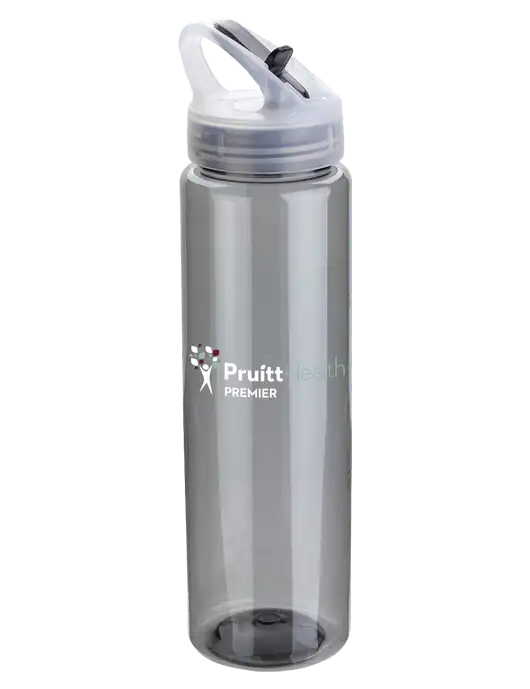 Buddy Smoke 32 oz PET Bottle with Flip Lid w/PruittHealth Logo