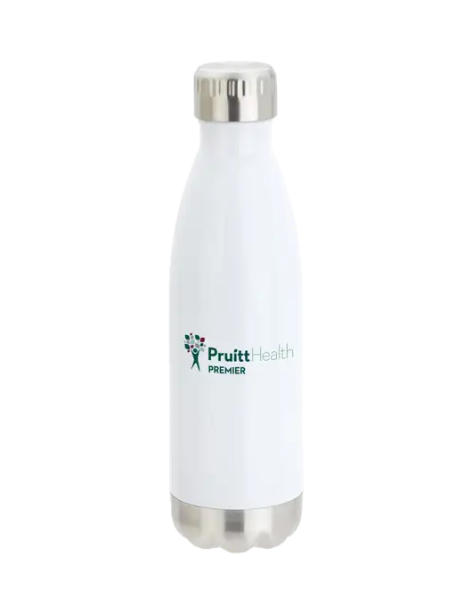 City Go White 17 oz Insulated Bottle w/PruittHealth Logo