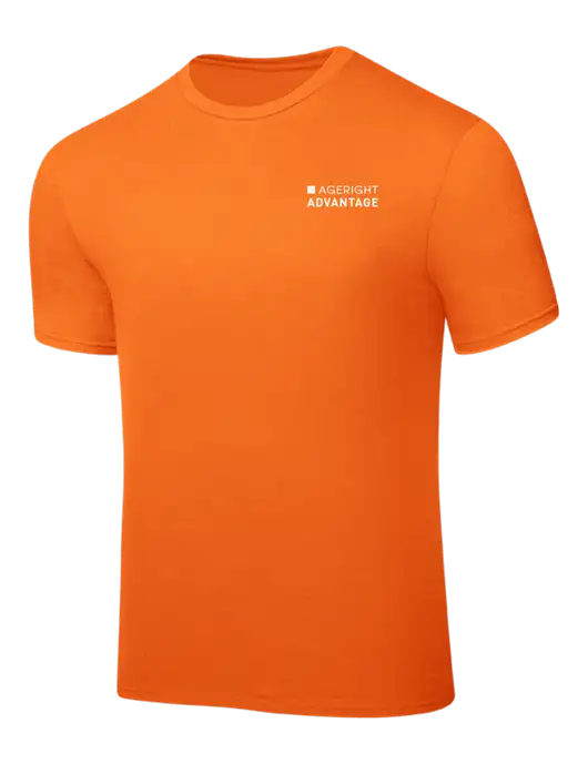 Orange PosiCharge Competitor Tee w/Ageright Advantage Logo