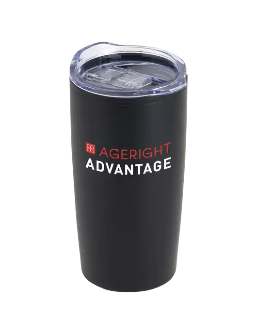 Olympus Black 20 oz Tumbler w/Ageright Advantage Logo