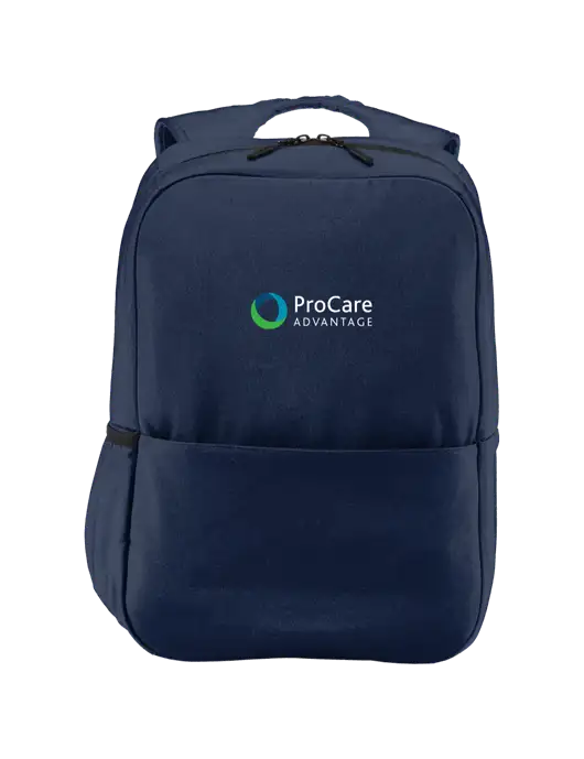 Access Square Laptop River Blue Navy Backpack w/ProCare Advantage Logo