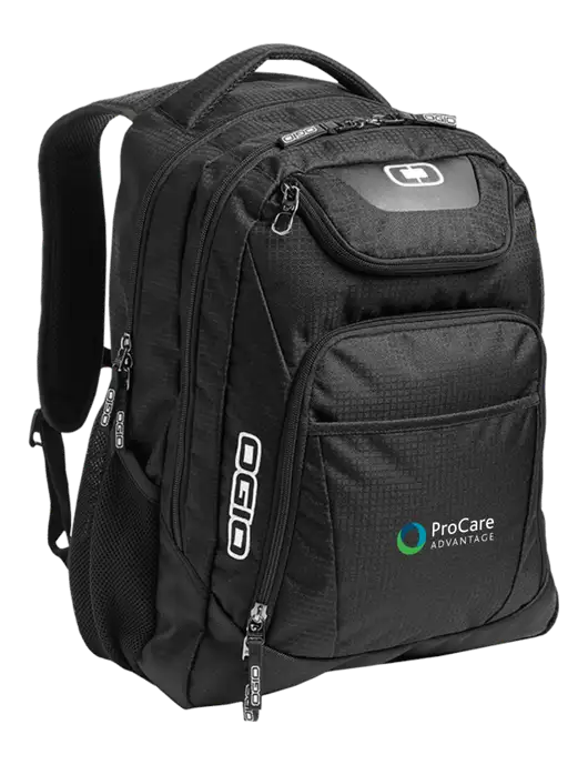 OGIO Black/Silver Excelsior Laptop Backpack w/ProCare Advantage Logo