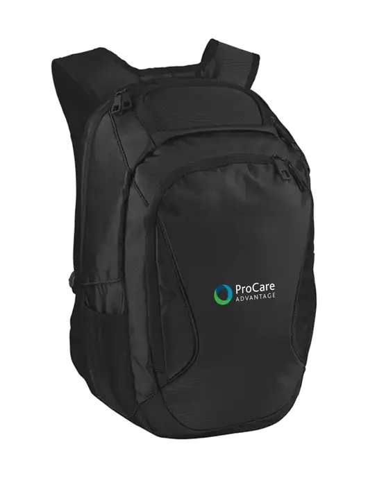 Stealth Black Laptop Backpack w/ProCare Advantage Logo