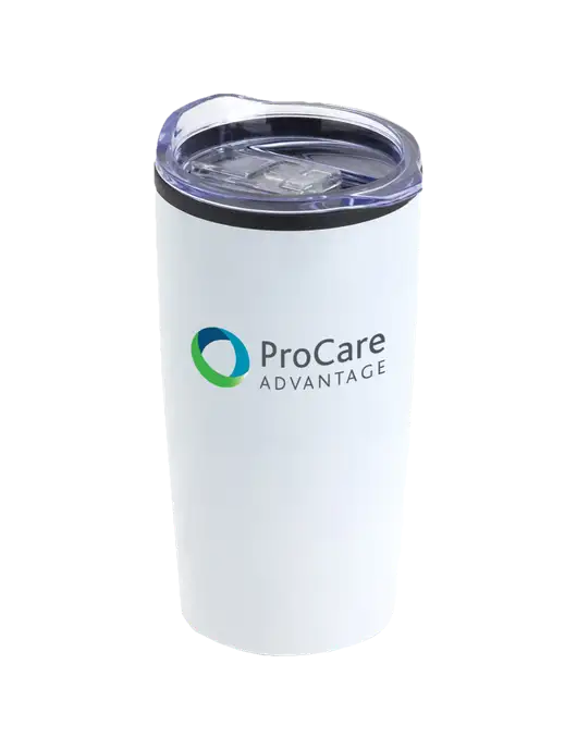 Olympus White 20 oz Tumbler w/ProCare Advantage Logo